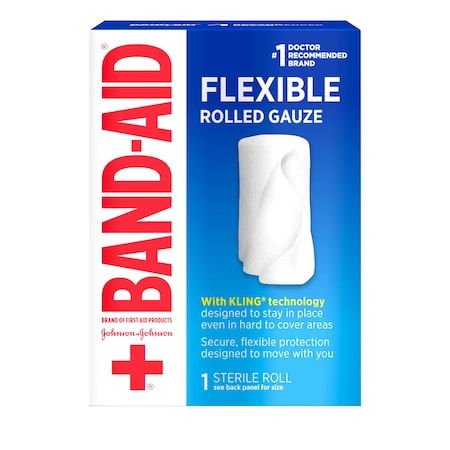 Johnson & Johnson Band-Aid Flexible Gauze With Kling Technology 2"x2.5 Yard Roll, PK48 1116137